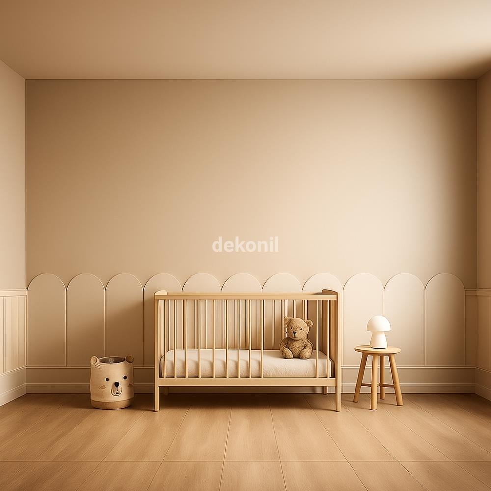 Petra MDF Yarım Oval Duvar Paneli 36*88 cm