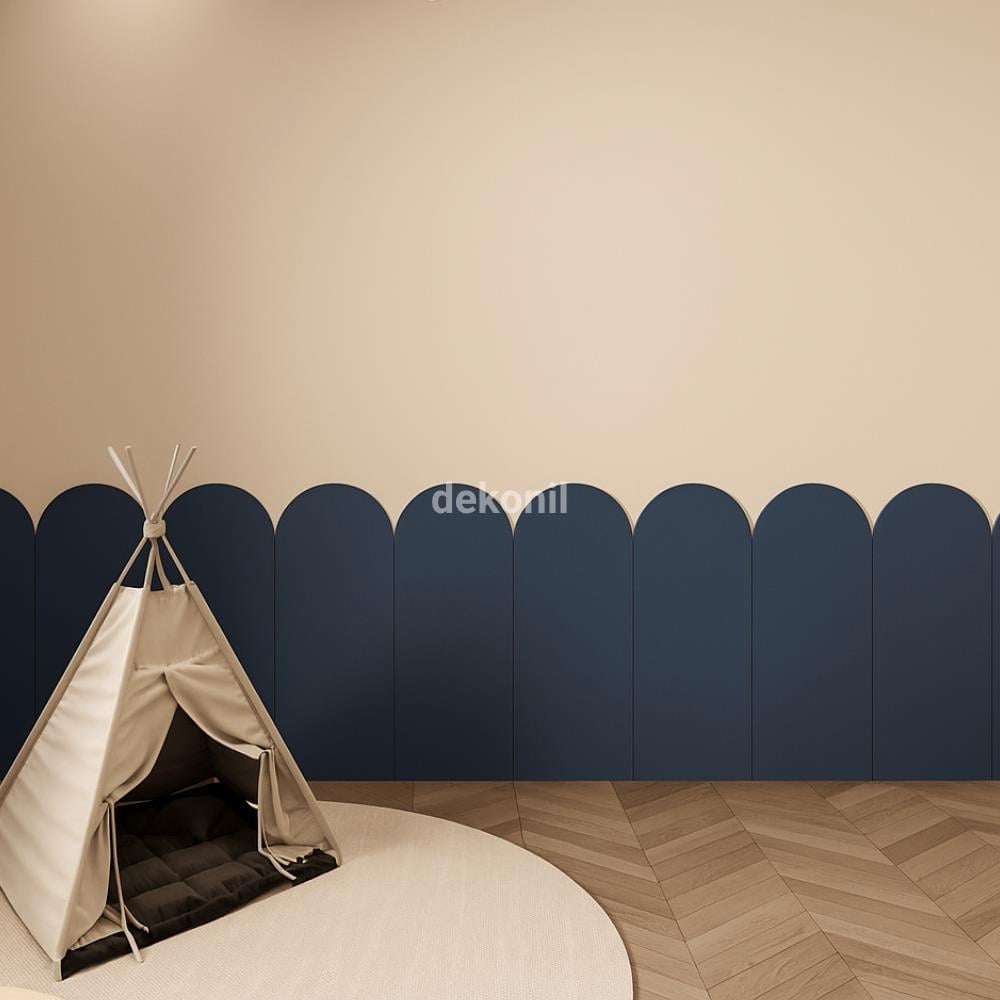 Petra MDF Yarım Oval Duvar Paneli 36*88 cm