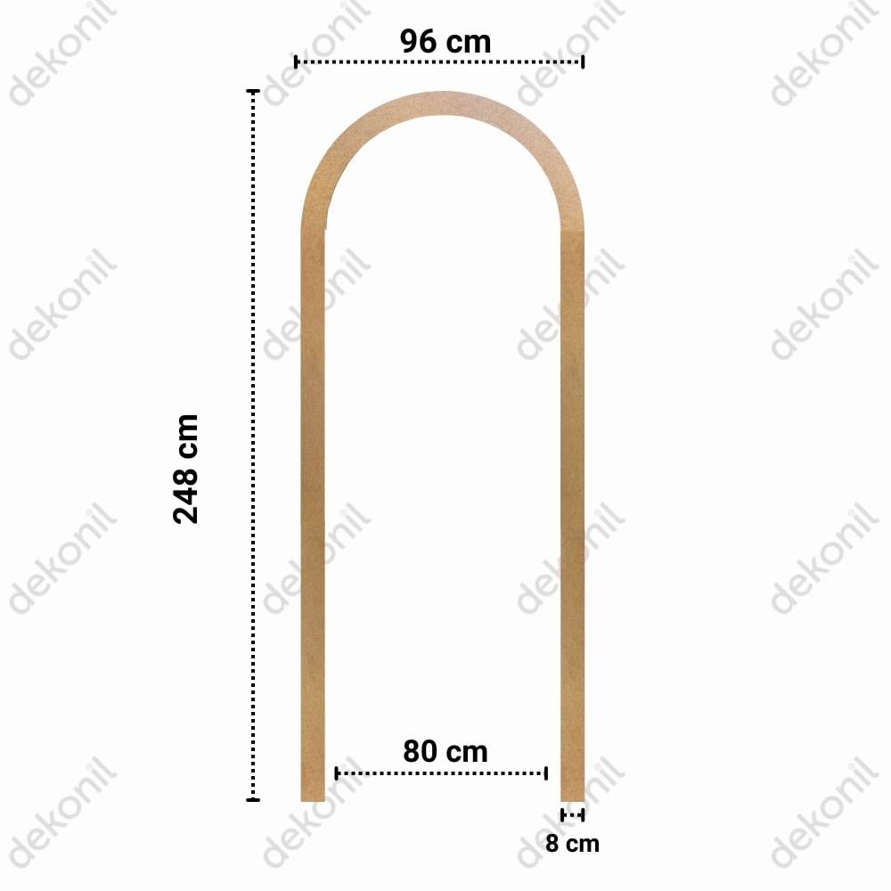 Pinterest MDF Oval Duvar Çıtası Seti