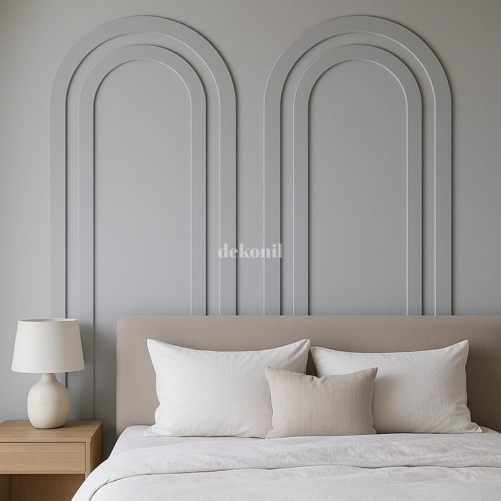 Pinterest MDF Oval Duvar Çıtası Seti