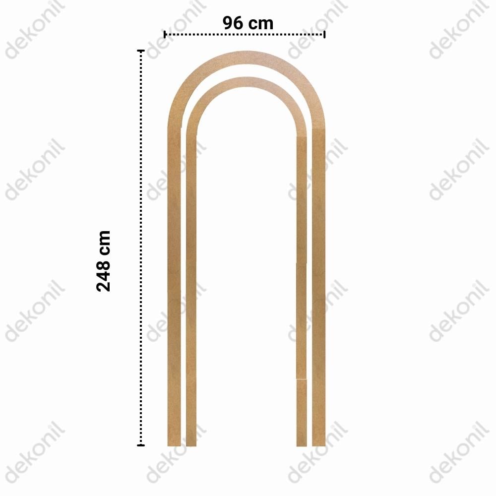 Pinterest MDF Oval Duvar Çıtası Seti