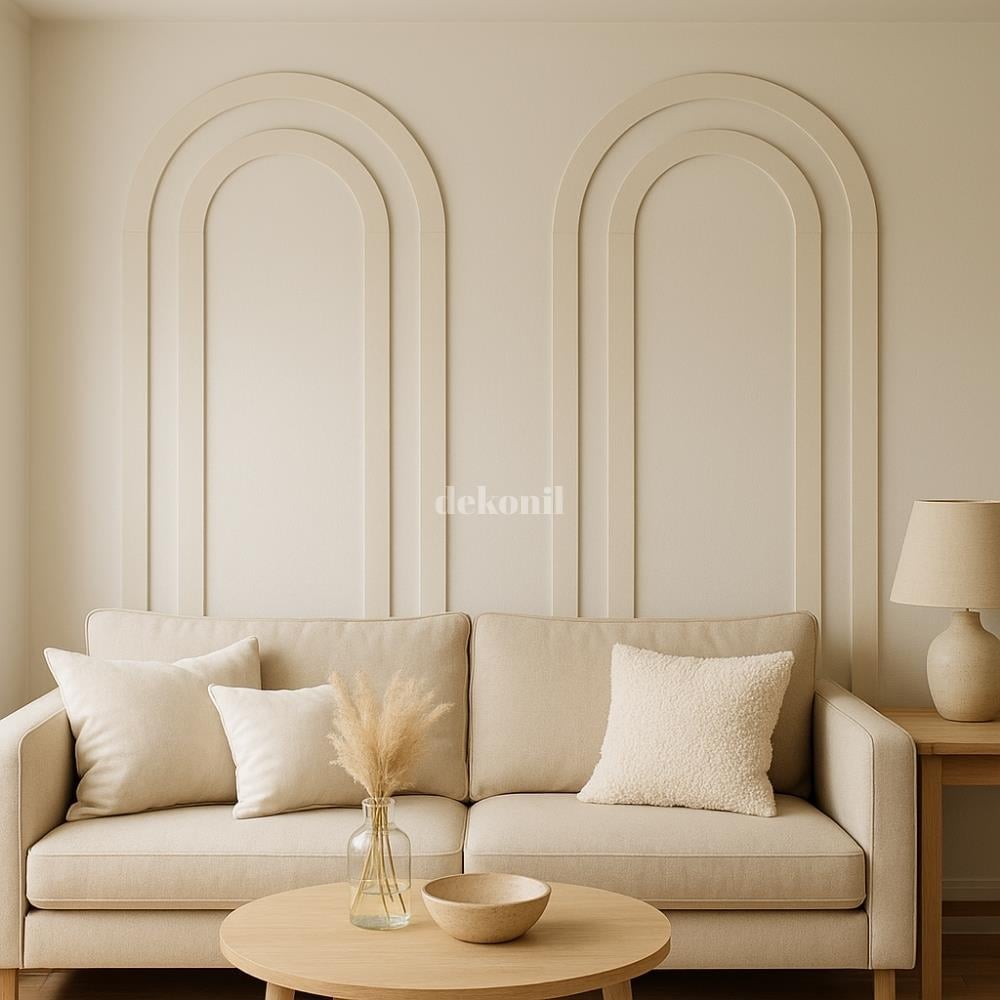 Pinterest MDF Oval Duvar Çıtası Seti