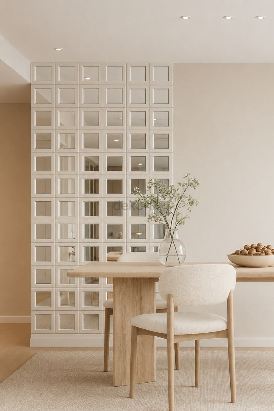 Pleksi Yapışkanlı Gümüş Kare Ayna 14,5 cm