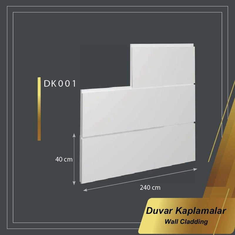 Poliüretan Boyanabilir Duvar Kaplama 40*240cm