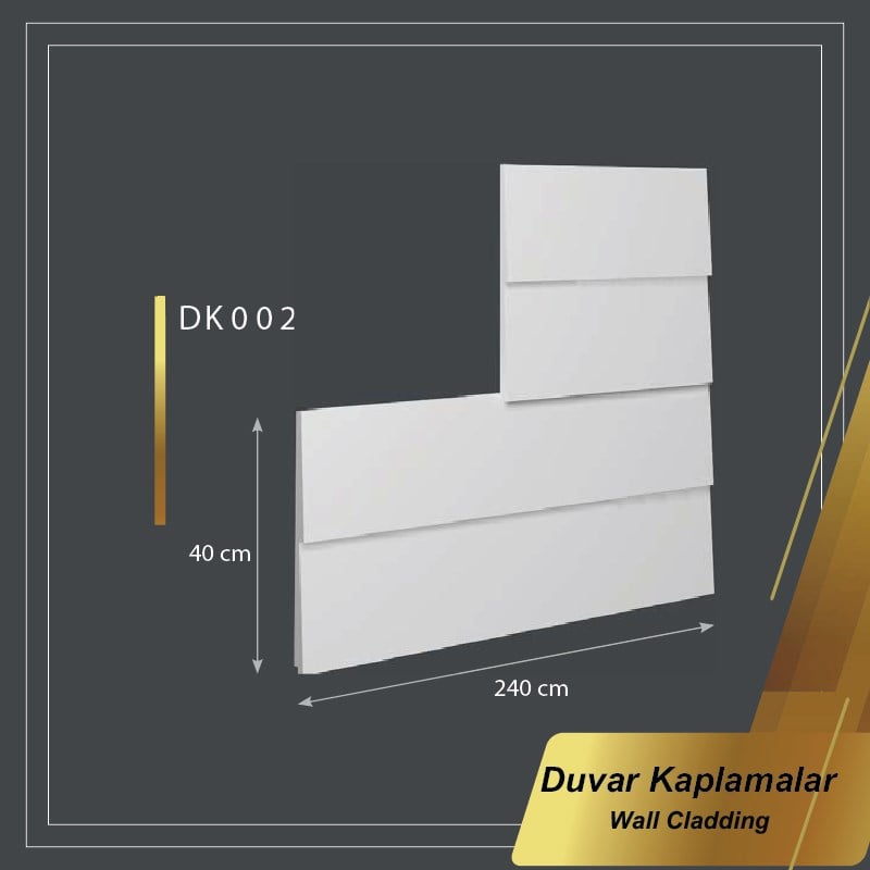 Poliüretan Boyanabilir Duvar Kaplama 40*240cm