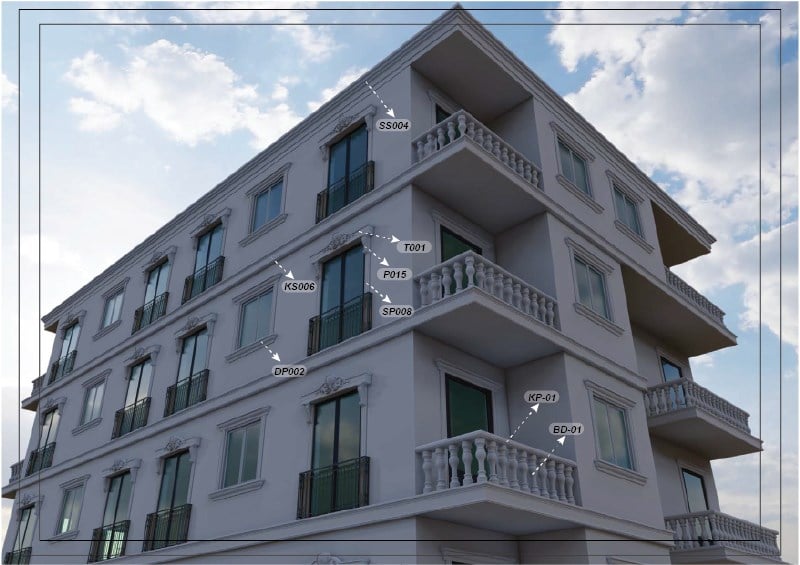 Poliüretan Küpeşte 28*240cm