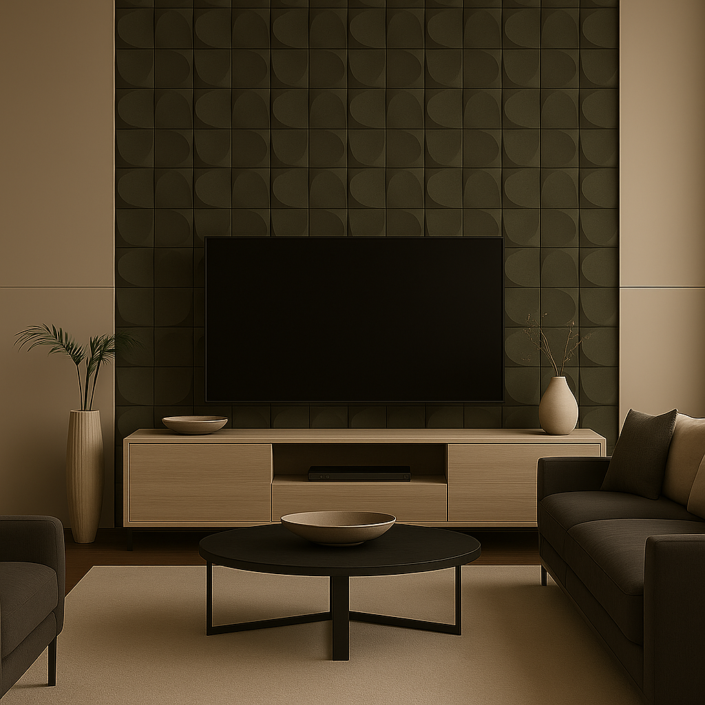 Poliüretan Opal Duvar Paneli Antrasit 60*120 cm