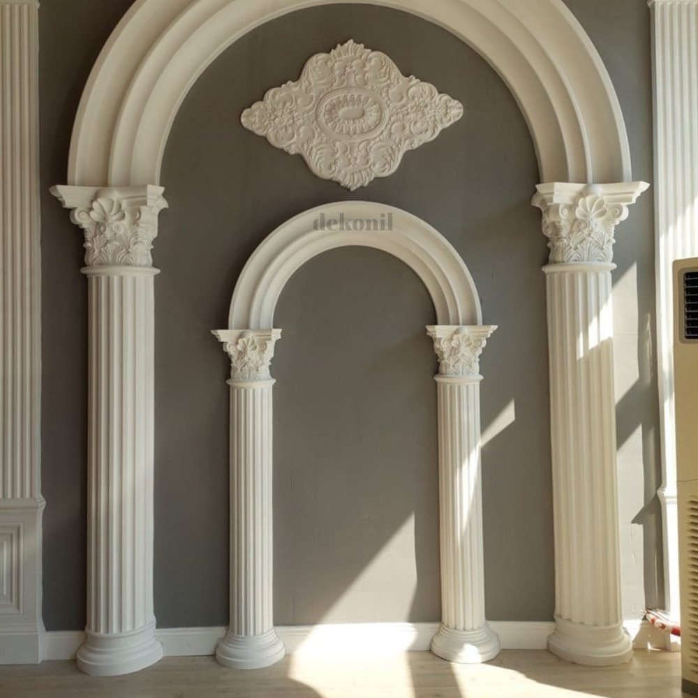 Polyurethane Half Oval Column Head 30cm