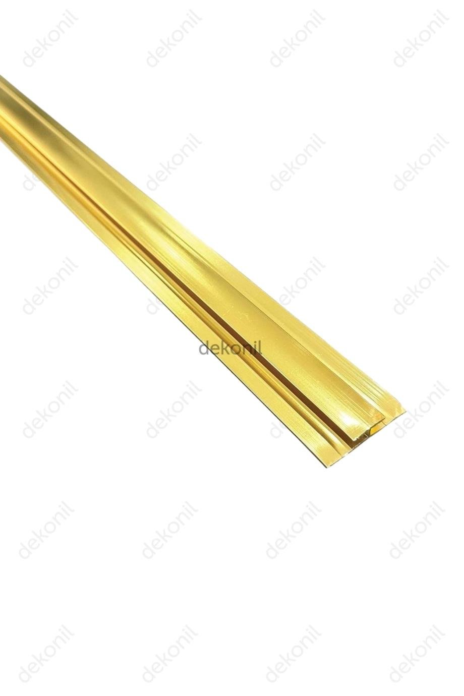 لوح PVC ذهبي بوصلة إضافية من الألومنيوم بطول 270 سم