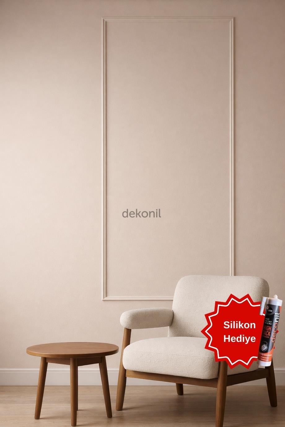 Roma 2.5cm Boyanabilir Hazır Kesilmiş Duvar Çıtası Paketi (50*110cm)