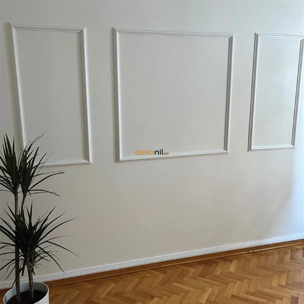 Roma 4cm Boyanabilir Hazır Kesilmiş Duvar Çıtası Paketi 3'lü