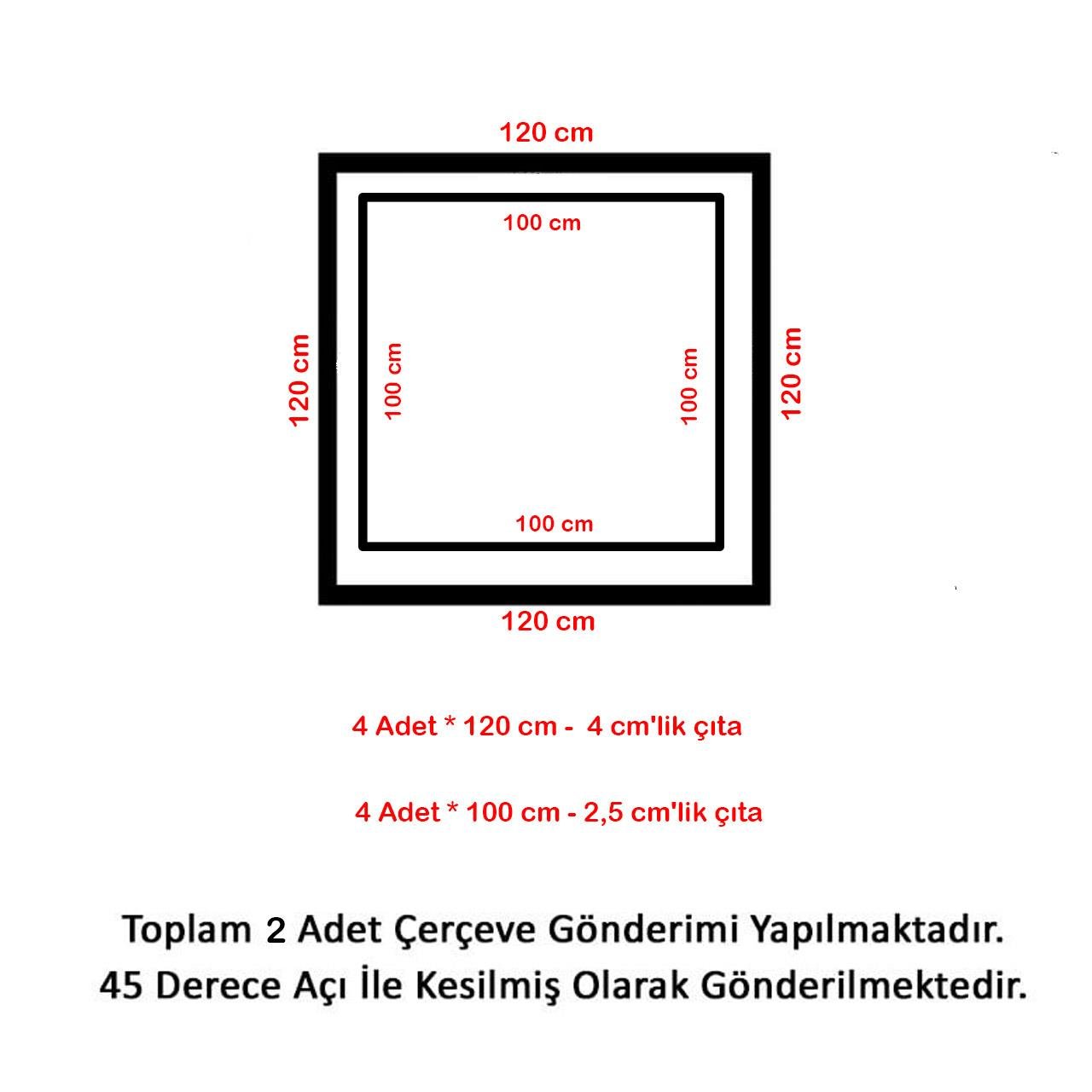 Roma 4cm ve 2,5 Boyanabilir Hazır Kesilmiş Duvar Çıtası Paketi 120 cm