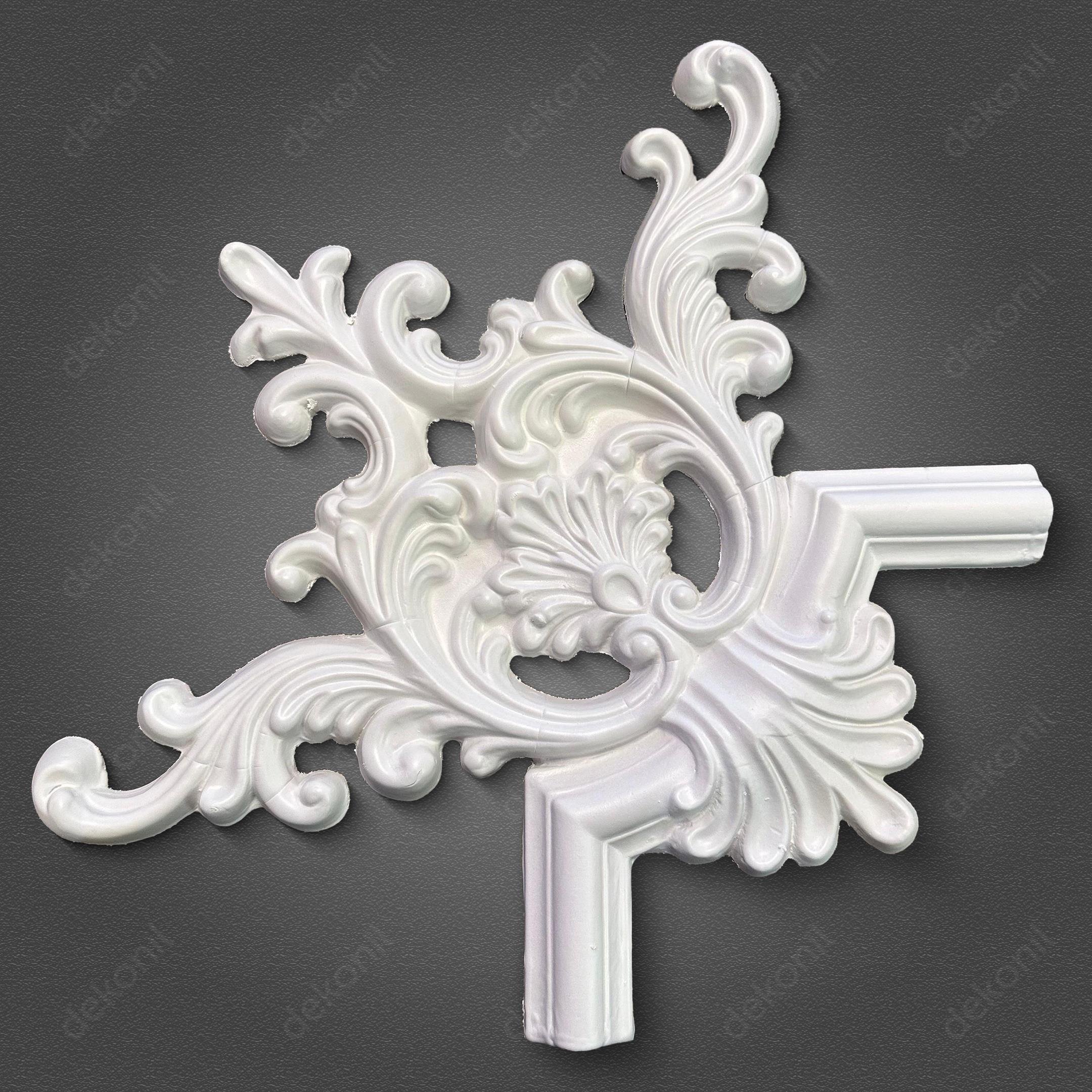 Roma Boyanabilir Poliüretan Köşe Motif 44*38cm