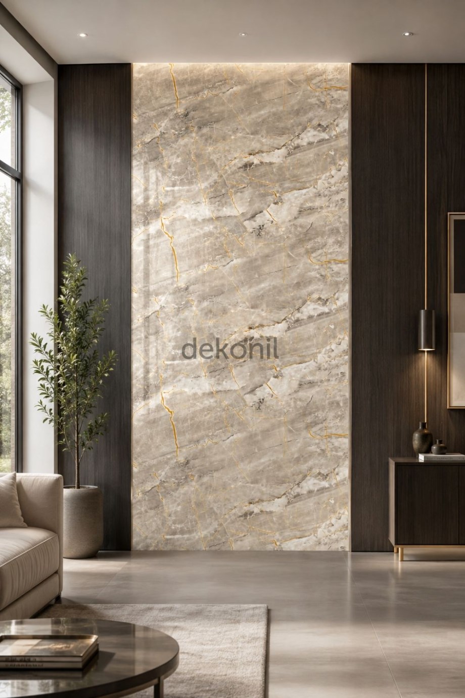 Sahara Mermer Desenli PVC Duvar Paneli 122x244 cm