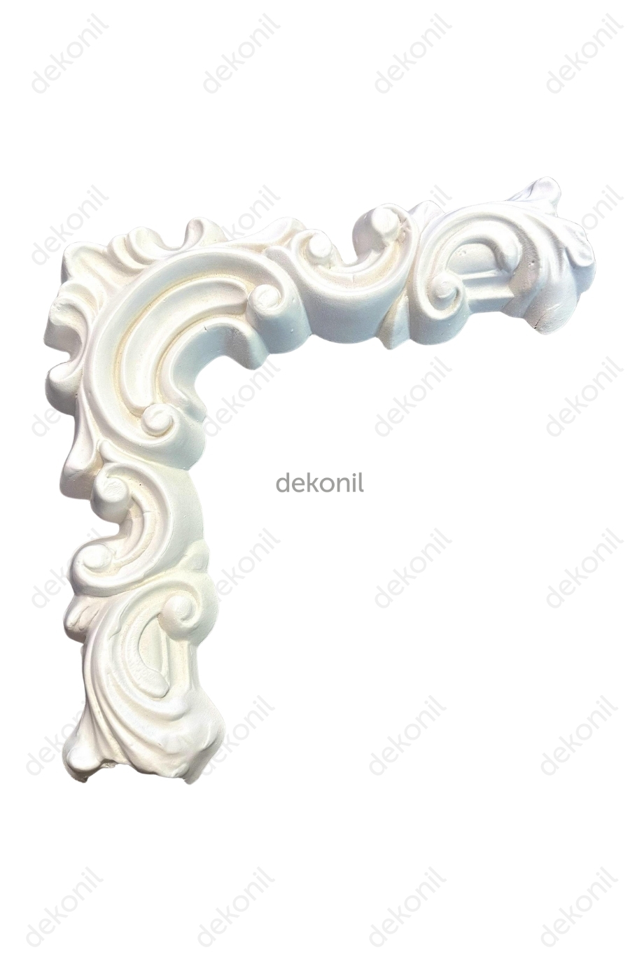 Sarmaşık Poliüretan Boyanabilir 4cm Çıta Geçmeli Köşe Motifi