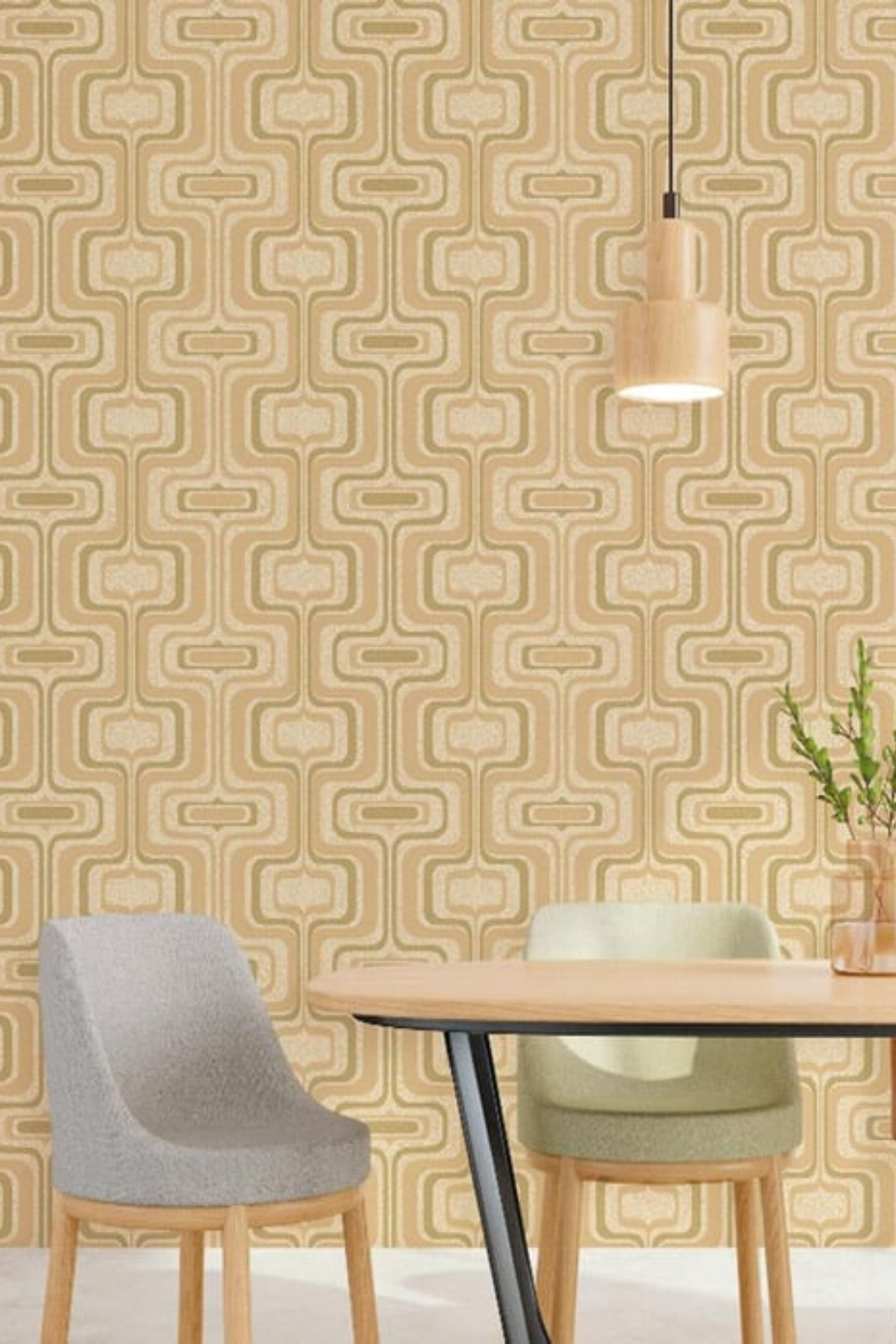 Savana Geometrik Desenli Duvar Kağıdı Z77520