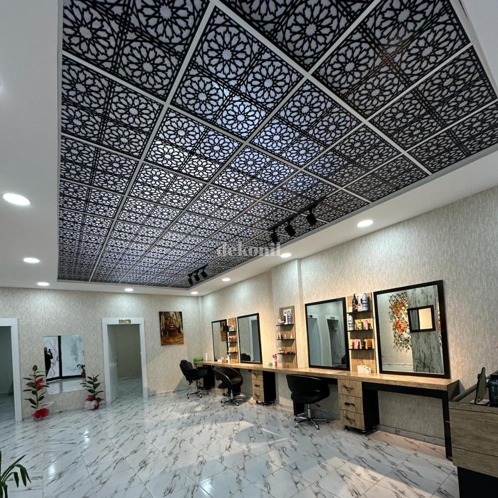 Selçuk Siyah Pvc Tavan Paneli 60*60 cm