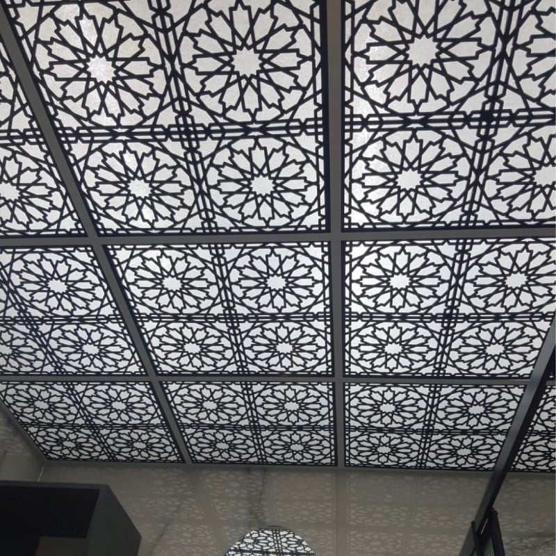 Selçuk Siyah Pvc Tavan Paneli 60*60 cm