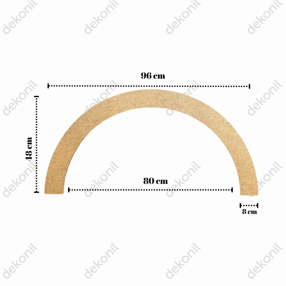 Seren Dekoratif MDF Oval Duvar Paneli Seti 140*248 cm