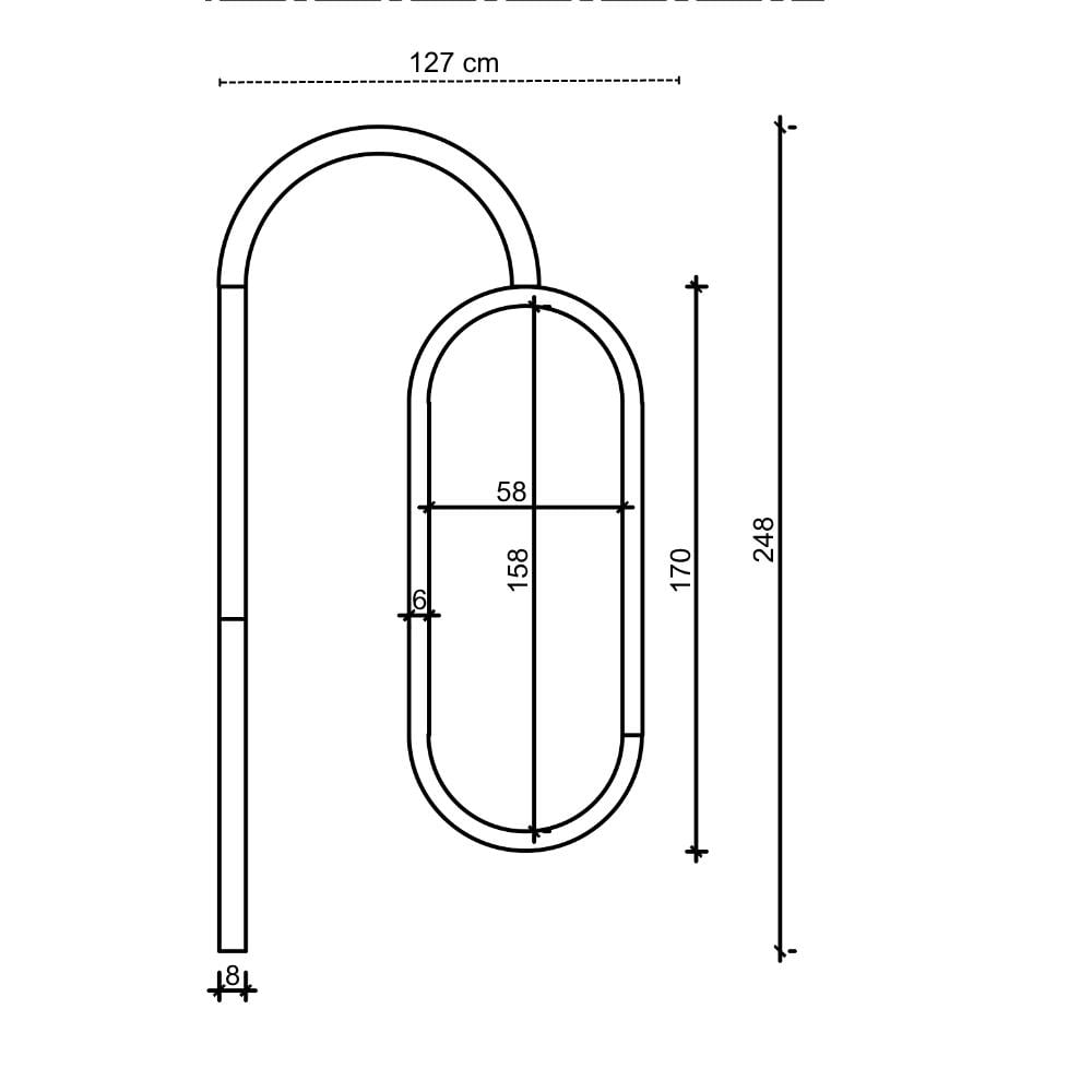 Seren Dekoratif MDF Oval Duvar Paneli Seti 127*248 cm