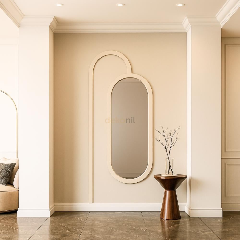 Seren Dekoratif MDF Oval Duvar Paneli Seti 102*248 cm