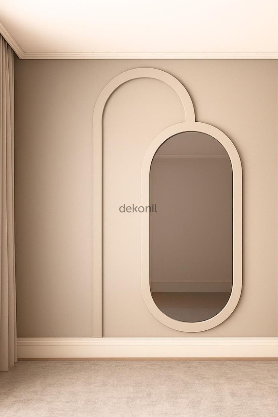 Seren Dekoratif MDF Oval Duvar Paneli Seti 140*248 cm