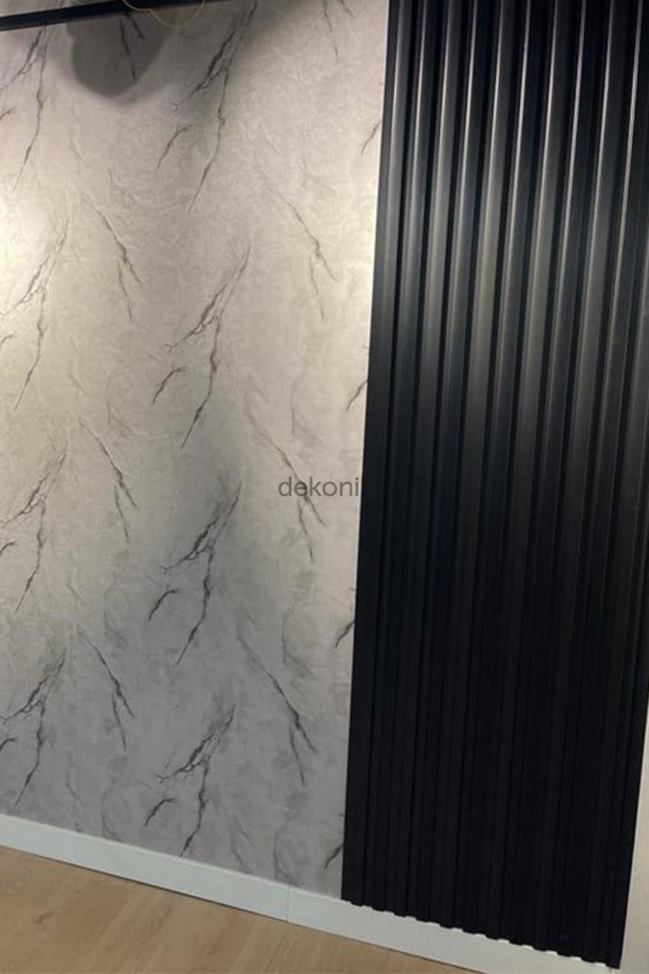 Siyah Duvar ve Tavan Lambri 12cm