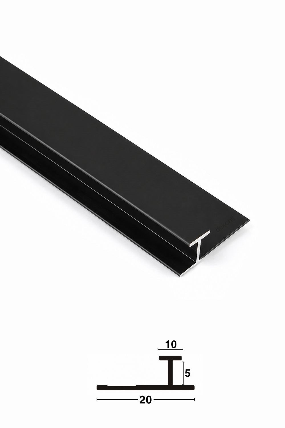 Siyah Ek Köşe Alüminyum Profil 270 cm – Bambu ve PVC Foam Duvar Paneli Uyumlu