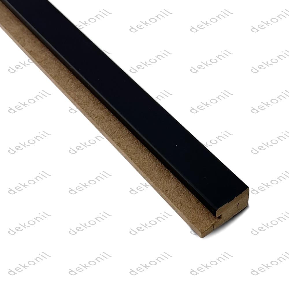 Soft Siyah Mdf Sağ Bitiş Kapama Çıtası 3 cm