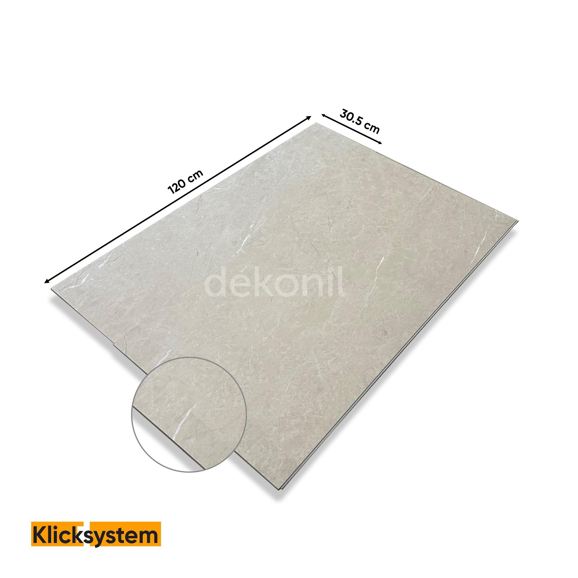 SPC Parke Bej Mermer Desenli – Su Geçirmez Zemin Paneli 30,5*120 cm (Paket: 6 Adet / 2,23 m²)