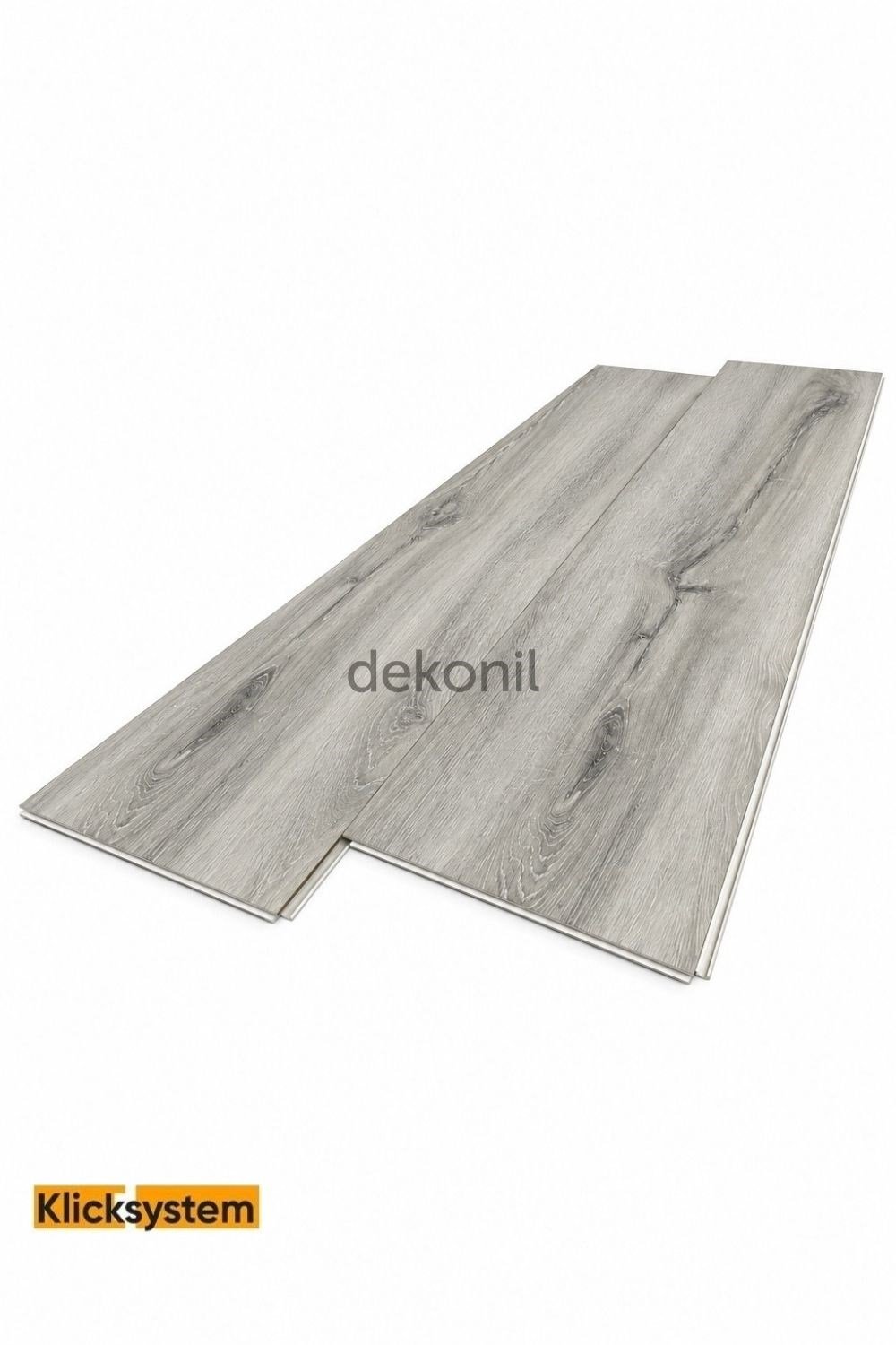 SPC Parke Duman Meşe Desenli – Su Geçirmez Zemin Paneli 22,8*120 cm (Paket: 9 Adet / 2,50 m²)