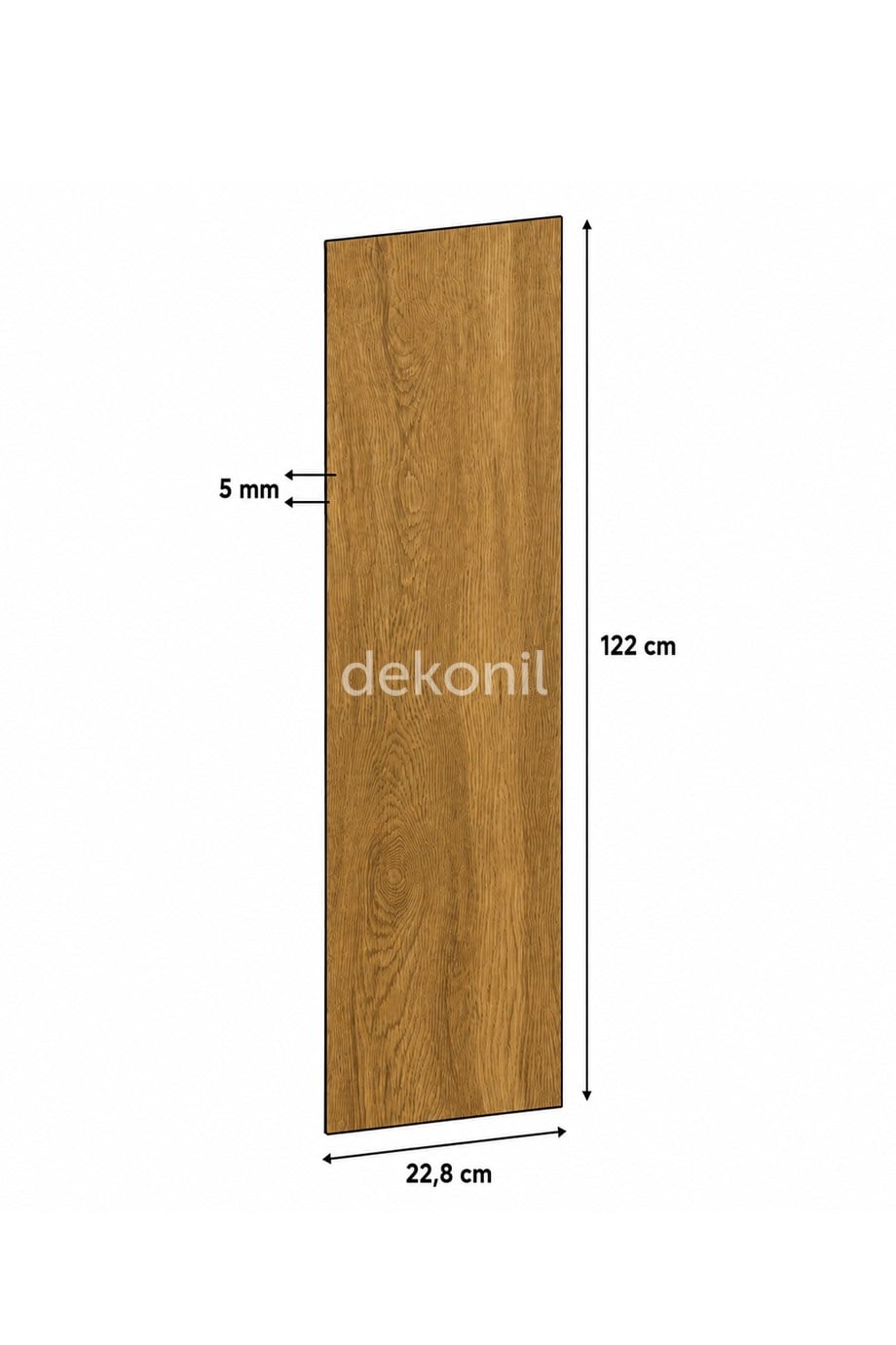 SPC Parke Oak – Su Geçirmez Zemin Paneli 22,8*122 cm 1 m²