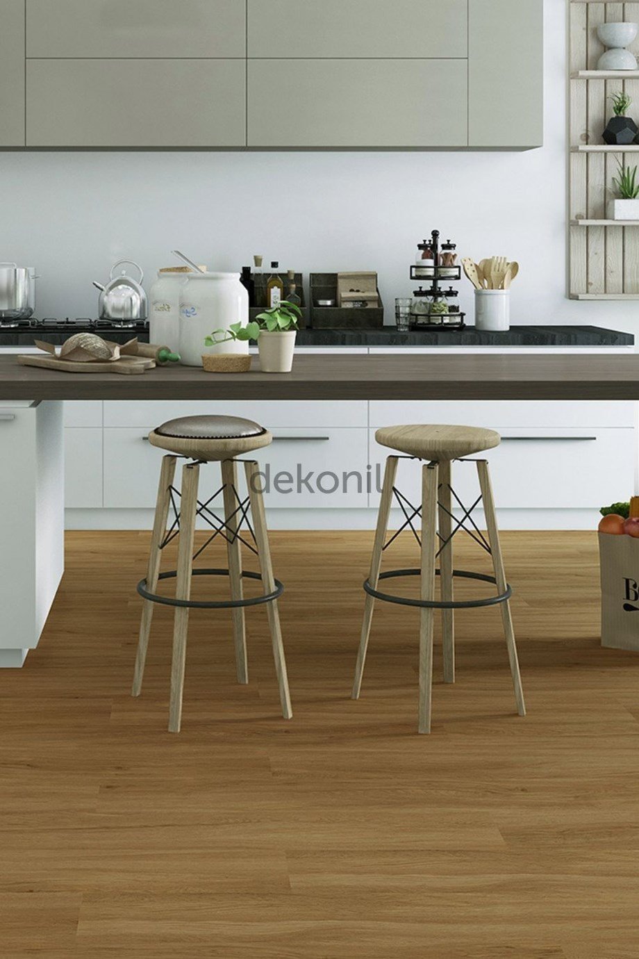 SPC Parke Oak – Su Geçirmez Zemin Paneli 22,8*122 cm 1 m²