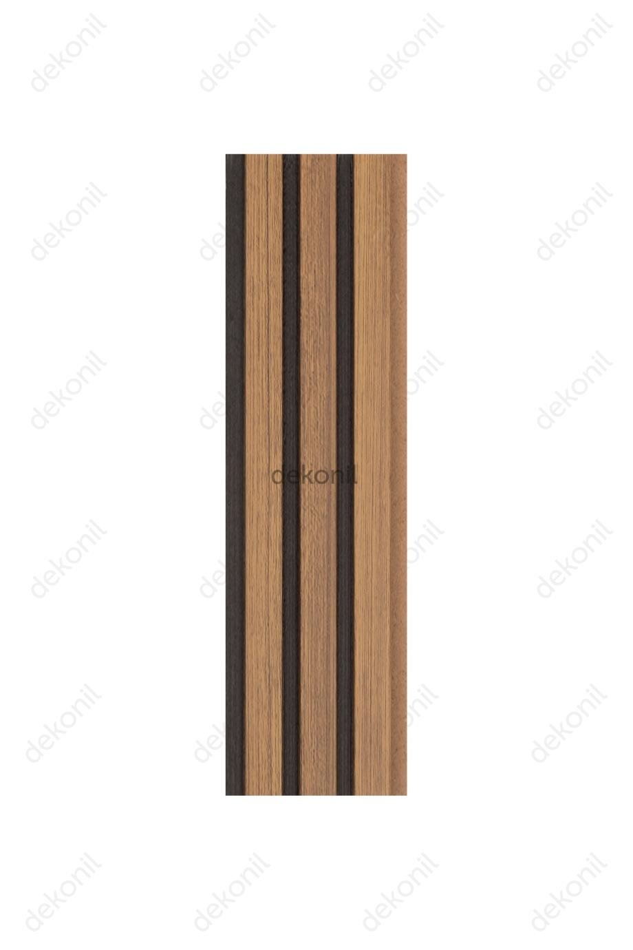 Teak Black MDF Lambri, Lux Duvar Paneli 12 cm