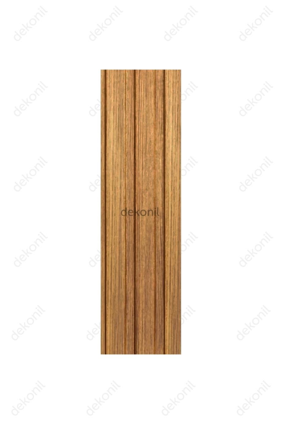 Mdf Lux Teak Duvar Panel Lambri 12 cm