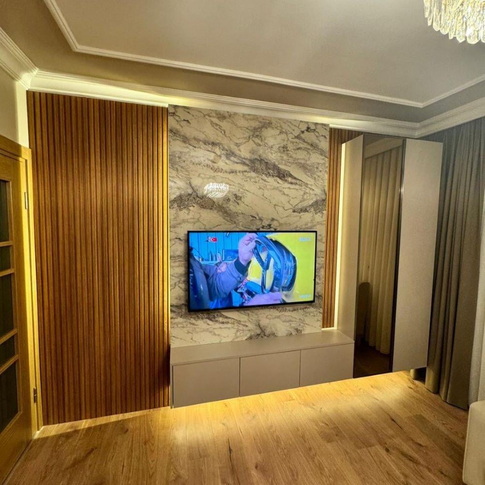 Teak Mdf Tavan ve Duvar Lambri 12cm