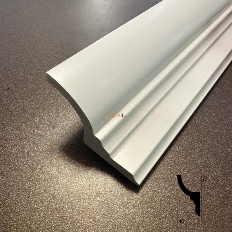 Tokyo Ledli Kavisli Boyanabilir Kartonpiyer 7cm