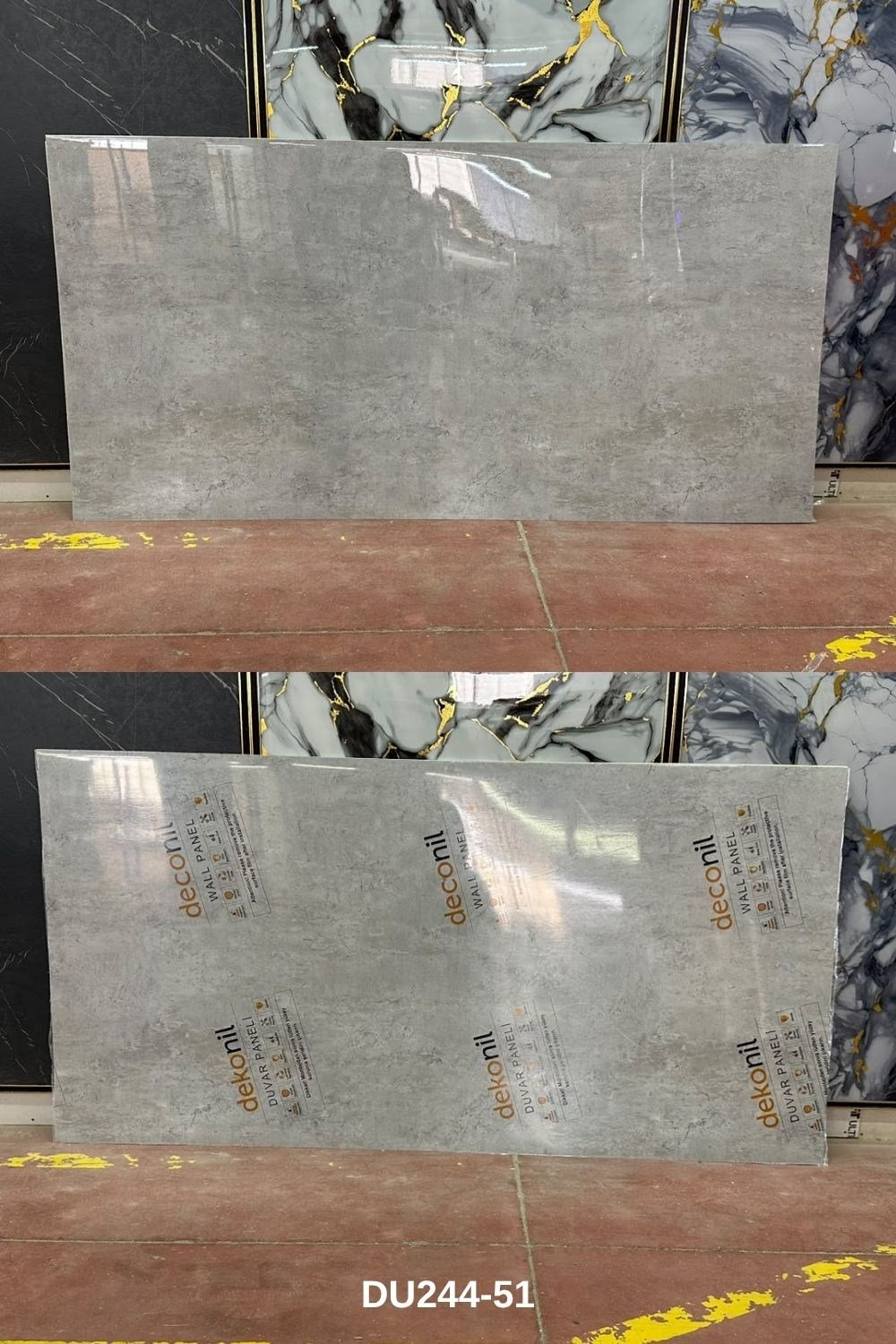 Torino Beton Desenli PVC Duvar Paneli 122x244 cm