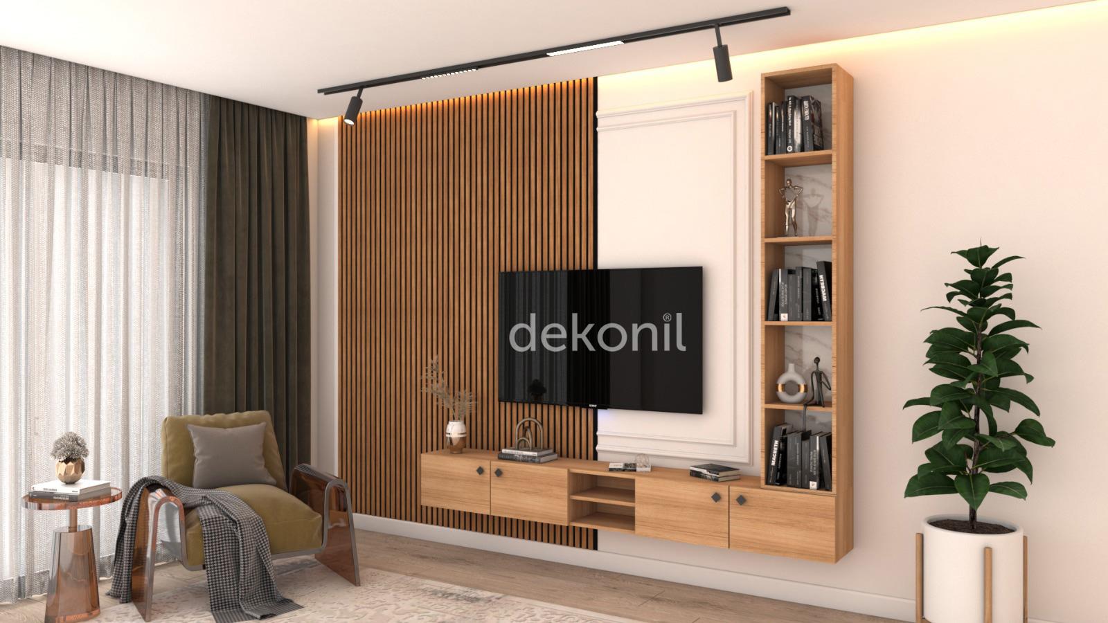 Vanessa TV Ünitesi Dekorasyonu Siam Teak