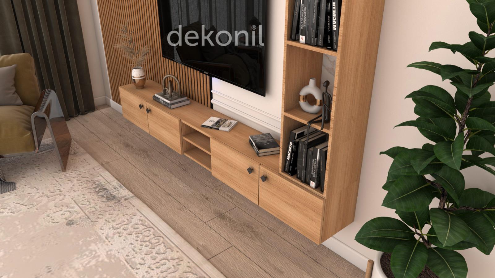 Vanessa TV Ünitesi Dekorasyonu Siam Teak