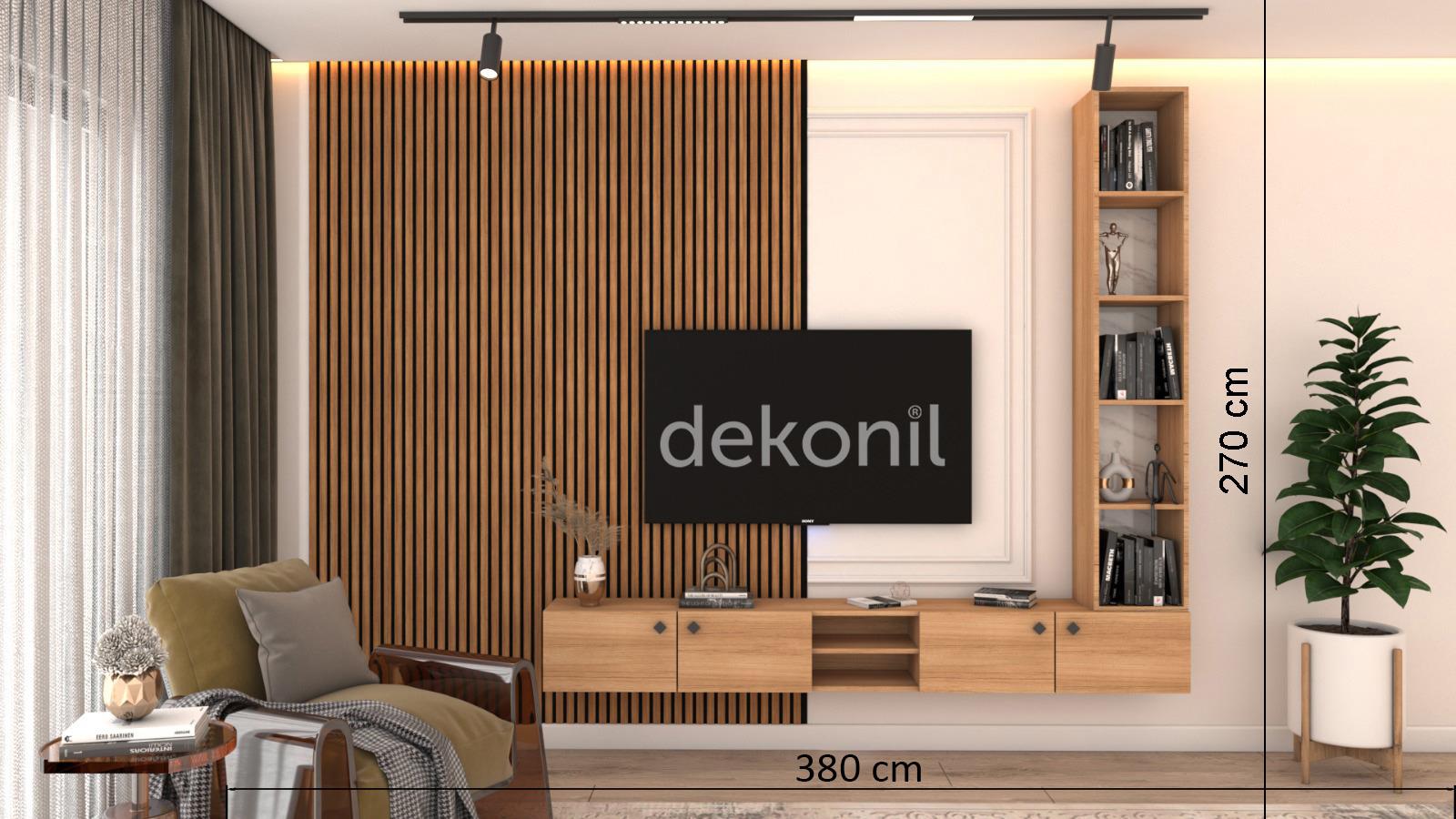 Vanessa TV Ünitesi Dekorasyonu Siam Teak