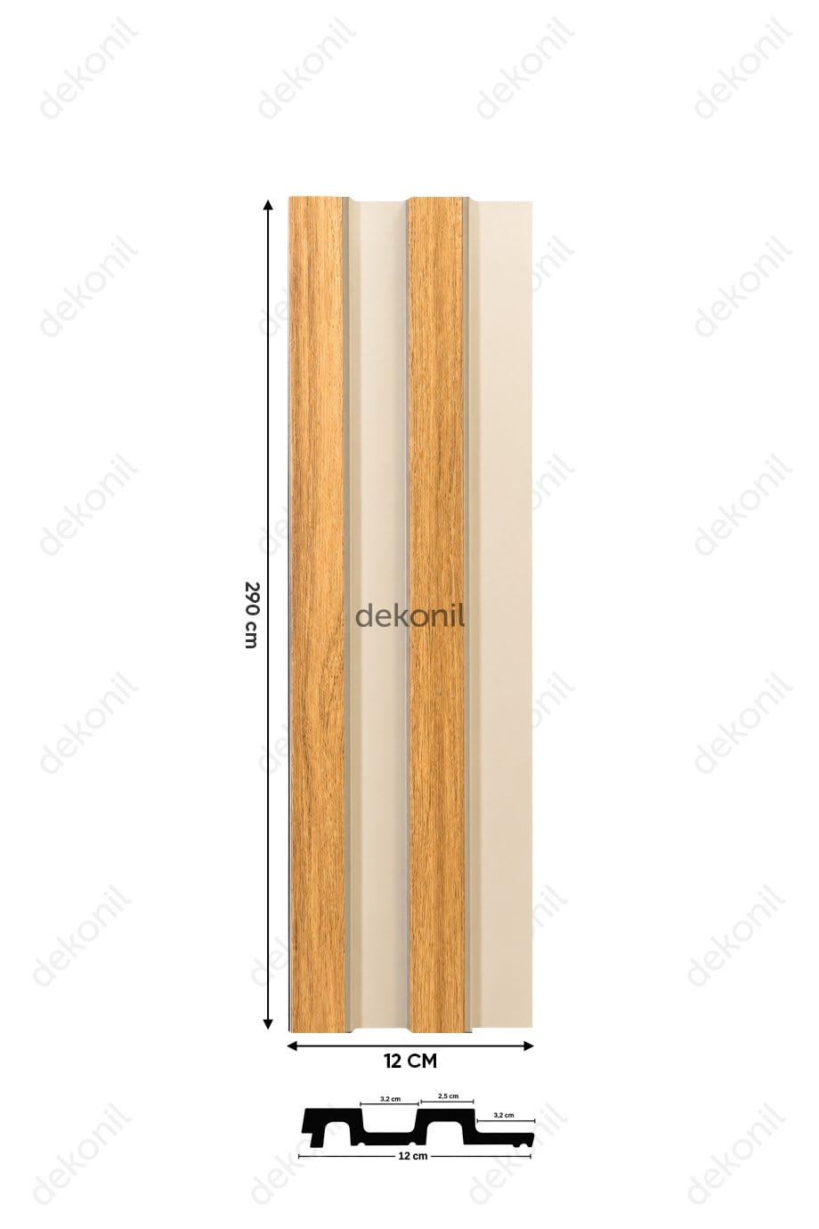 Vizon Meşe Tavan ve Duvar Lambri 12cm