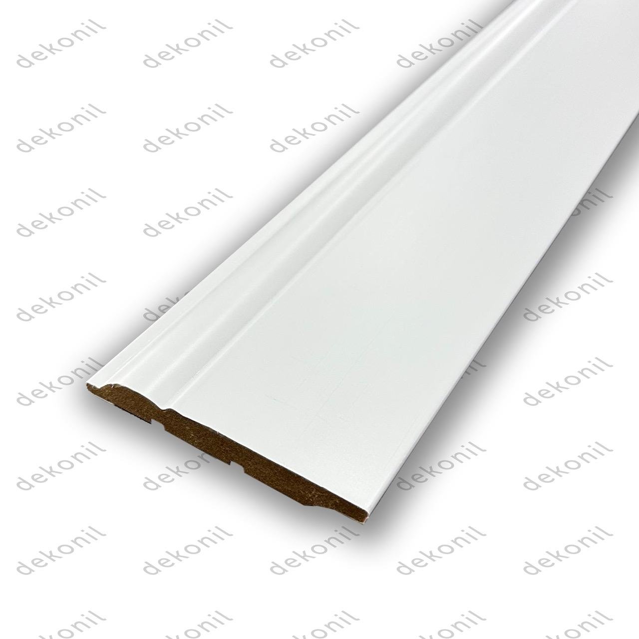 Yalı MDF Süpürgelik Saten Beyaz 10 cm