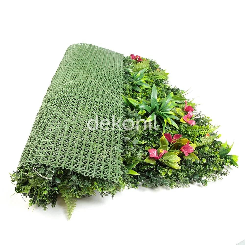 Yapay Bitki & Çiçek Dikey Bahçe Paneli 100*100 cm  DK-1025