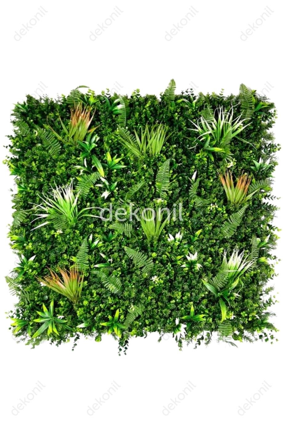 Yapay Bitki & Çiçek Dikey Bahçe Paneli 100*100 cm 1004