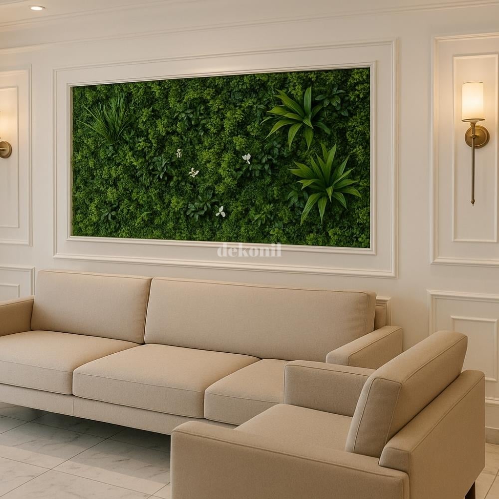 Yapay Bitki & Çiçek Dikey Bahçe Paneli 100*100 cm 1011