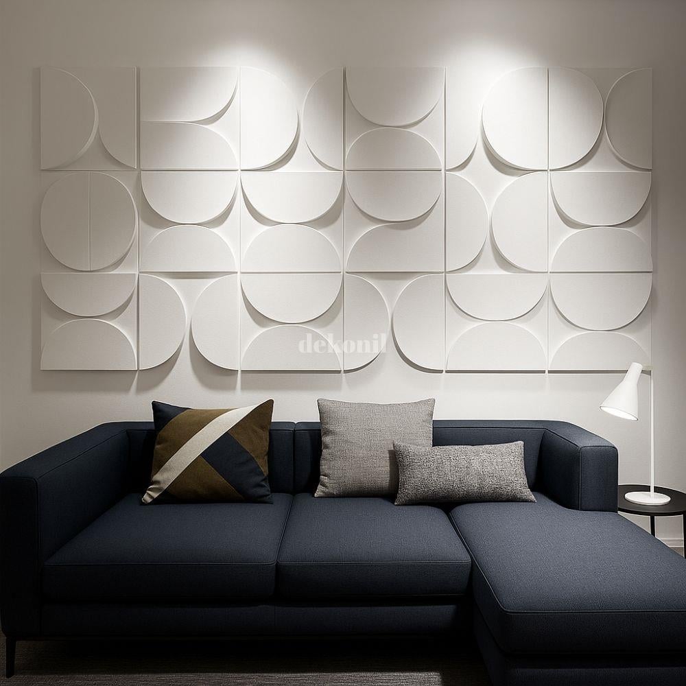 Yarım Oval MDF Duvar Paneli 39*79 cm