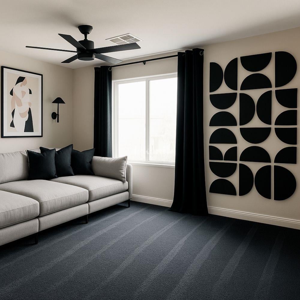 Yarım Oval MDF Duvar Paneli 39*79 cm