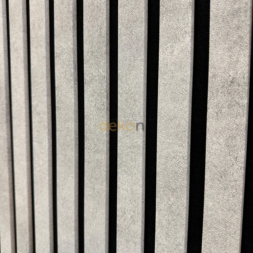 Yeni Nesil Lambri Duvar Paneli Beyaz Gri 100*275 cm