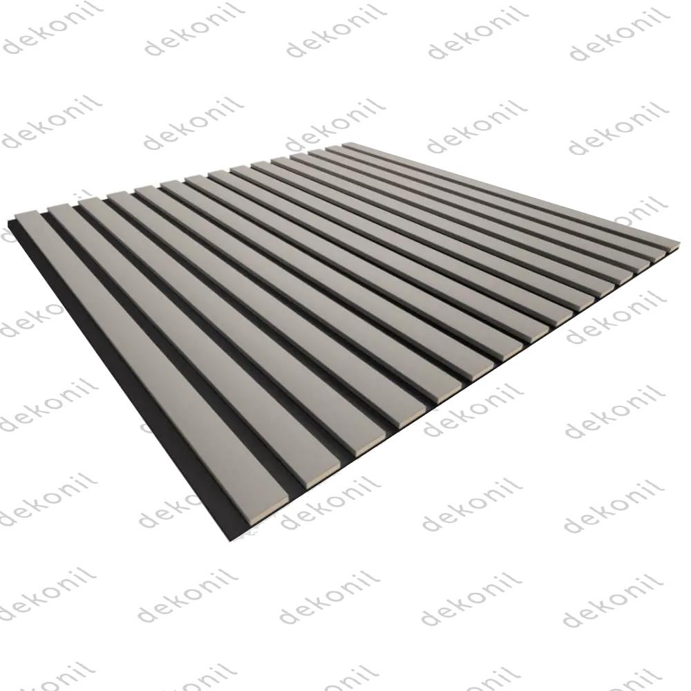 Yeni Nesil Lambri Duvar Paneli Fırtına Gri 60*60 cm